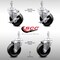Service Caster 4 Inch SS Phenolic Wheel Swivel 10mm Threaded Stem Caster Brakes SCC, 2PK SCC-SSTS20S414-PHS-M1015-2-TLB-2 - alternate 1